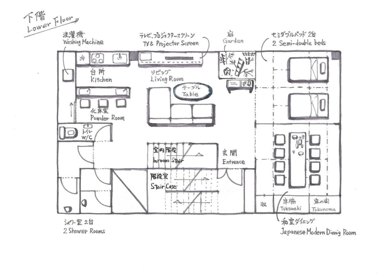 Konjaku-So Dotonbori Penthouse Stay Osaka Exterior photo